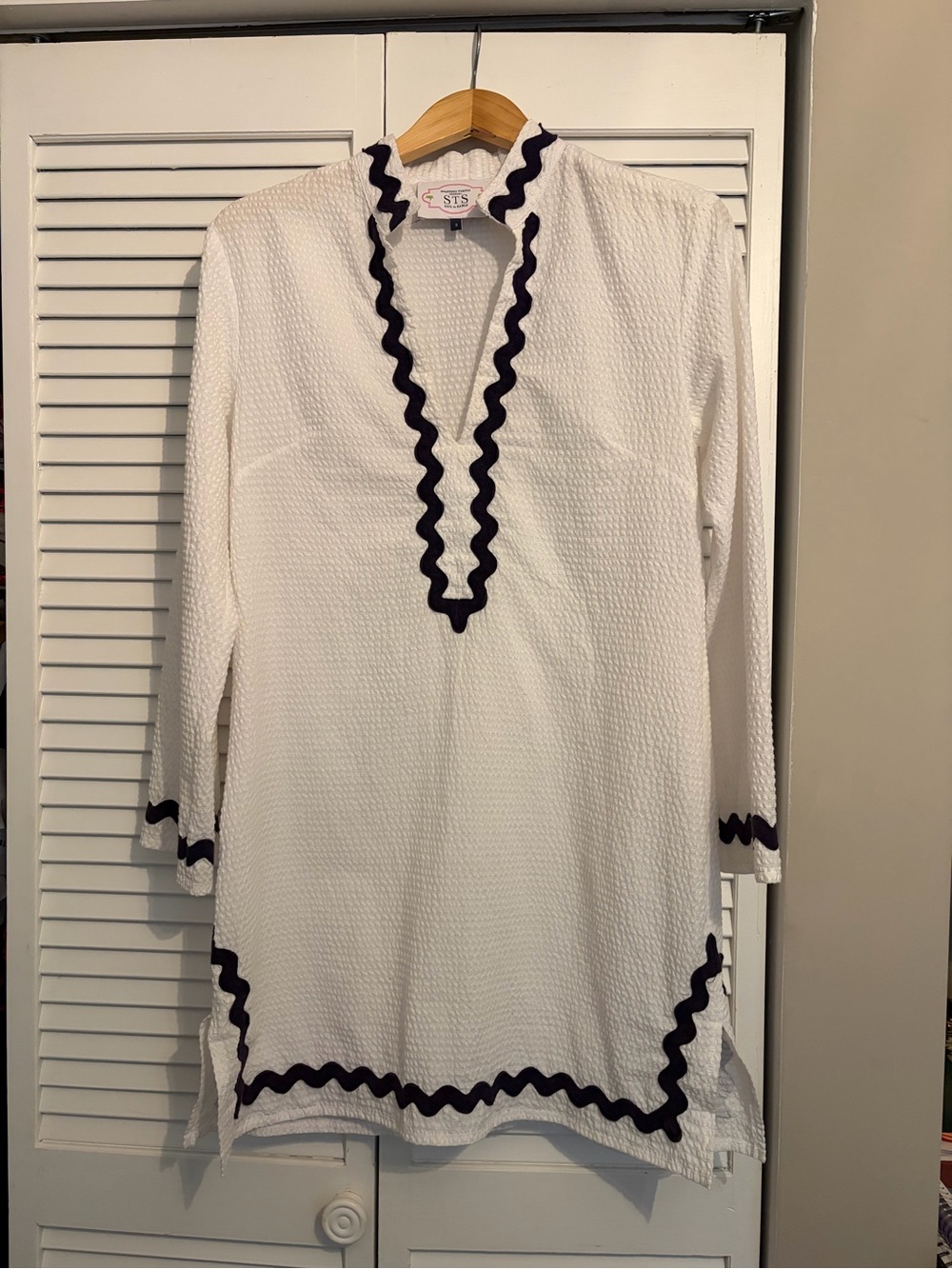 Sail to Sable White and Navy Coverup